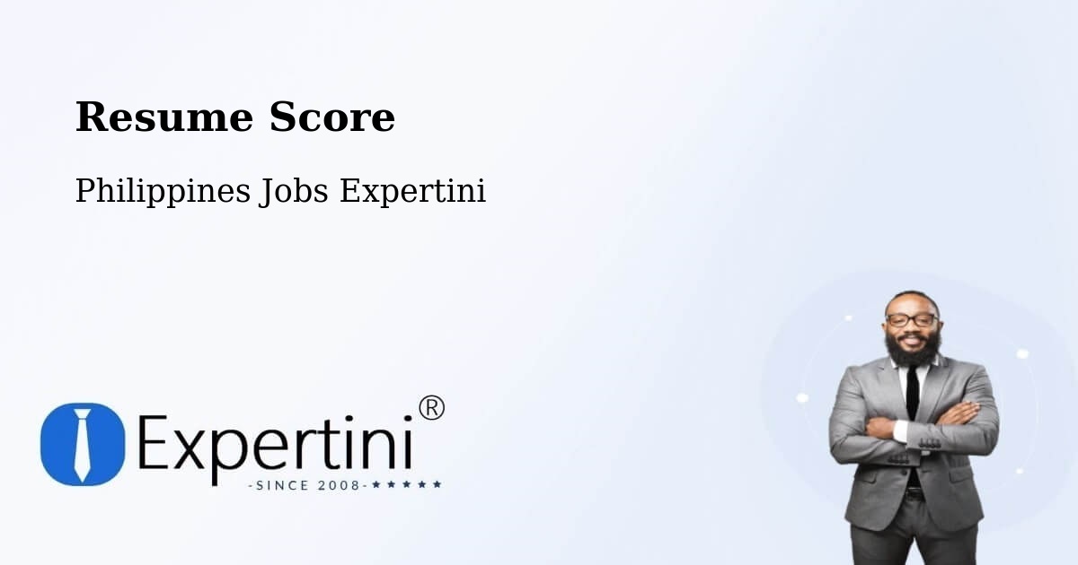 Resume Score & Job Description Match Tool – Roxas City - Philippines Jobs Expertini